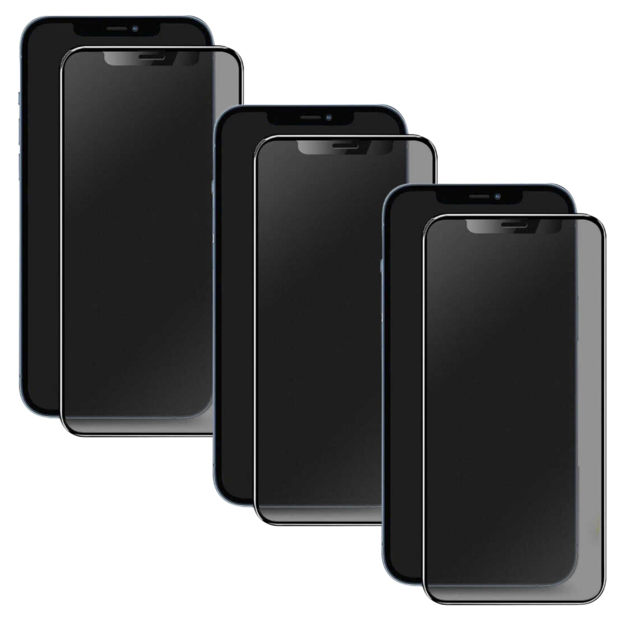iPhone X-XS Uyumlu Tam Kaplayan Gizlilik Filtreli Mat Seramik Hayalet Ekran Koruyucu x3