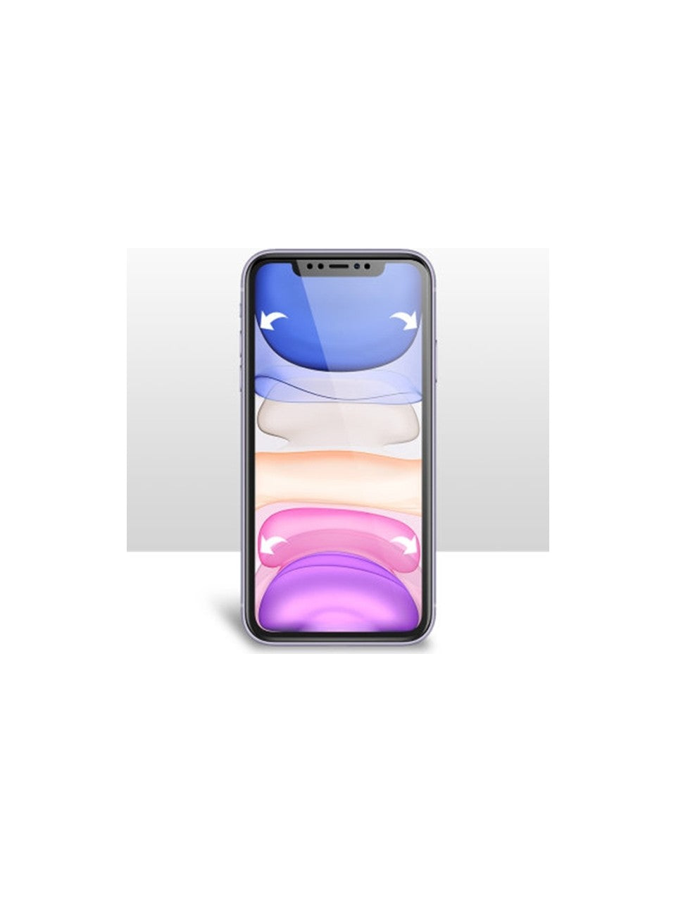 iPhone 11 ile Uyumlu Ön Arka Koruma Full Body Jelatin