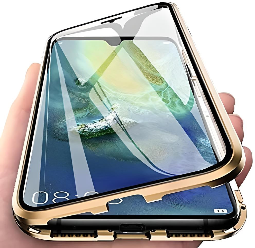 Ehr. iPhone 11 Pro Uyumlu Kılıf Önü Açık Arkası Temperli Camlı Manyetik Adsorpsiyon Darbeye Dayanıklı Kapak