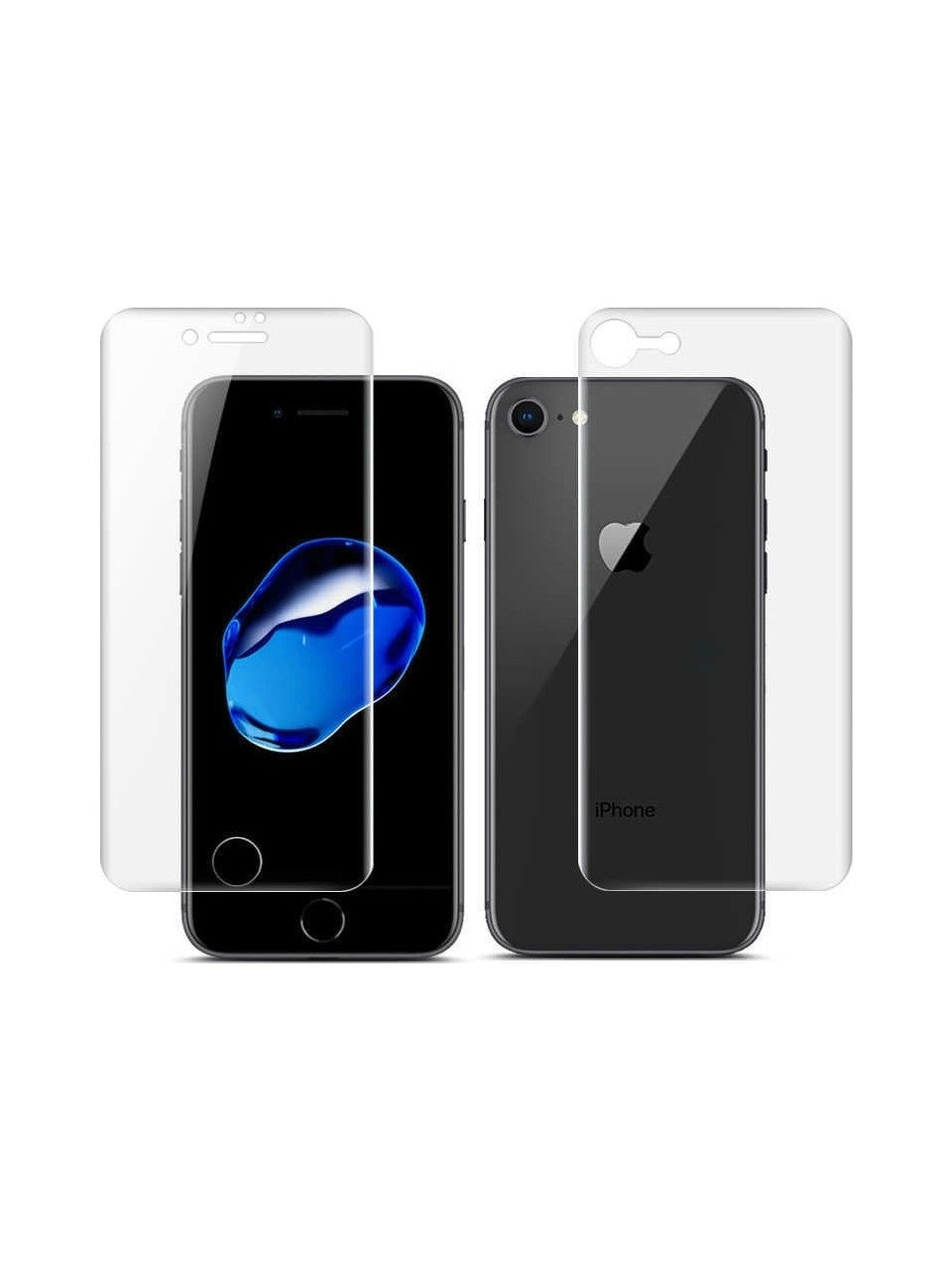 iPhone 7/8 ile Uyumlu Ön Arka Koruma Full Body Jelatin
