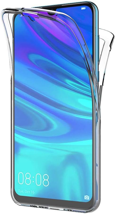 Huawei P Smart Plus 2019 Uyumlu Ön Arka 360 Tam Koruma Şeffaf Soft Silikon Kılıf