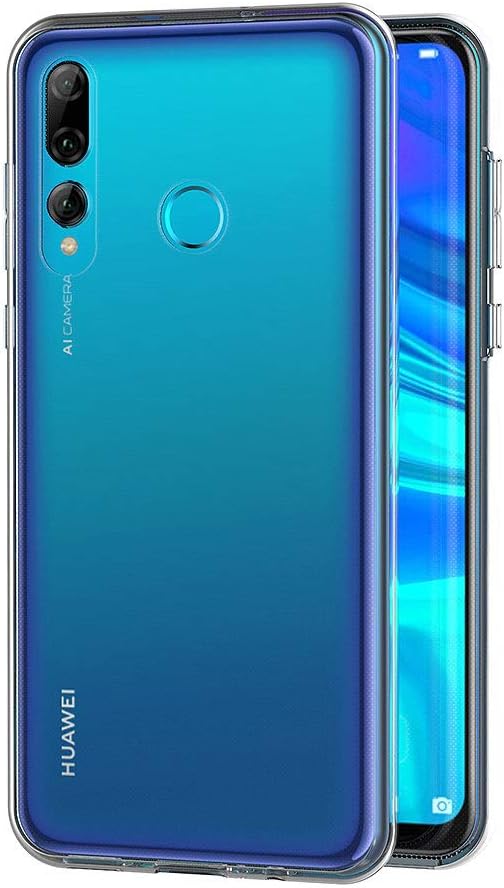 Huawei P Smart Plus 2019 Uyumlu Ön Arka 360 Tam Koruma Şeffaf Soft Silikon Kılıf