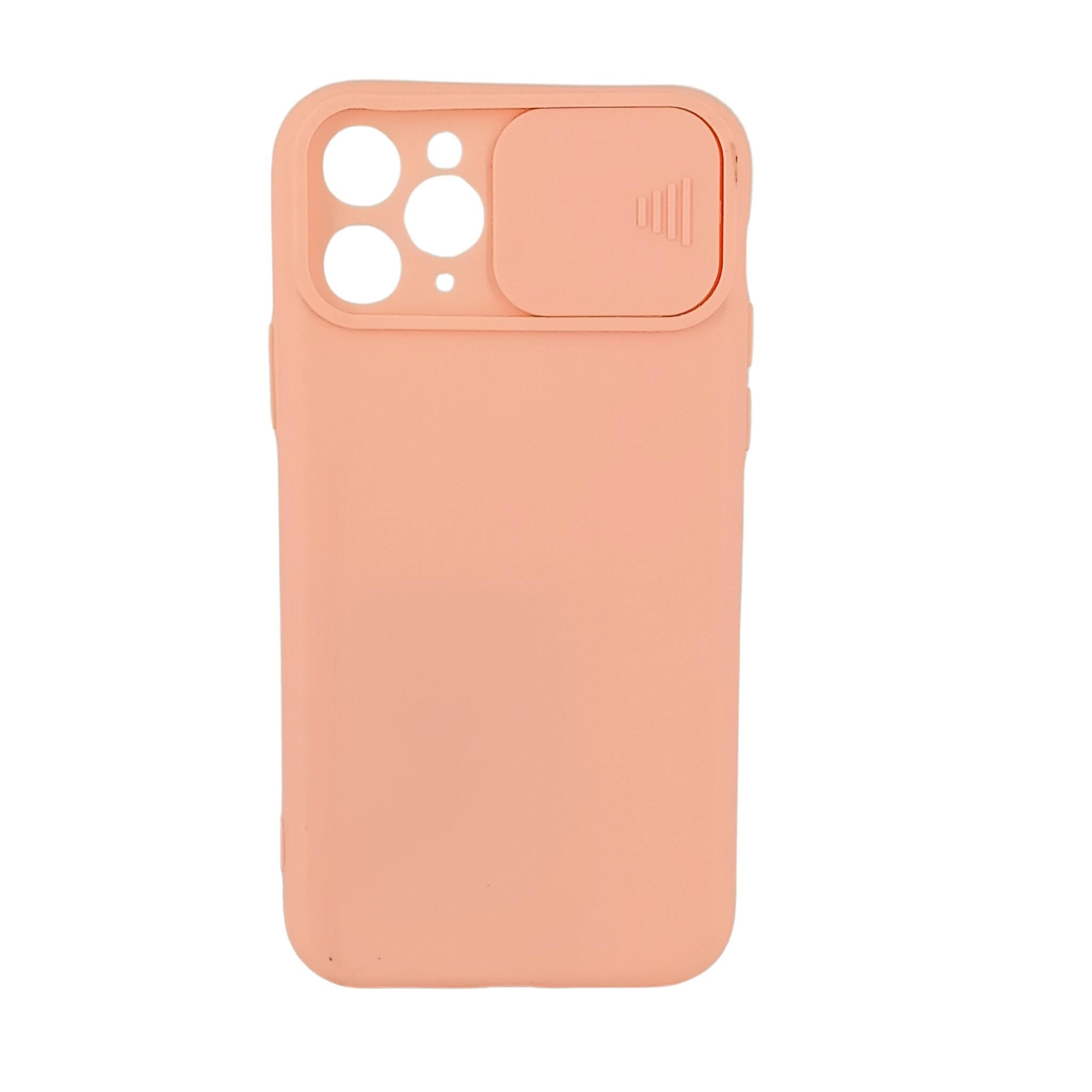 iPhone 11 Pro Max Uyumlu Kamera Sürgülü Mat Silikon Kılıf
