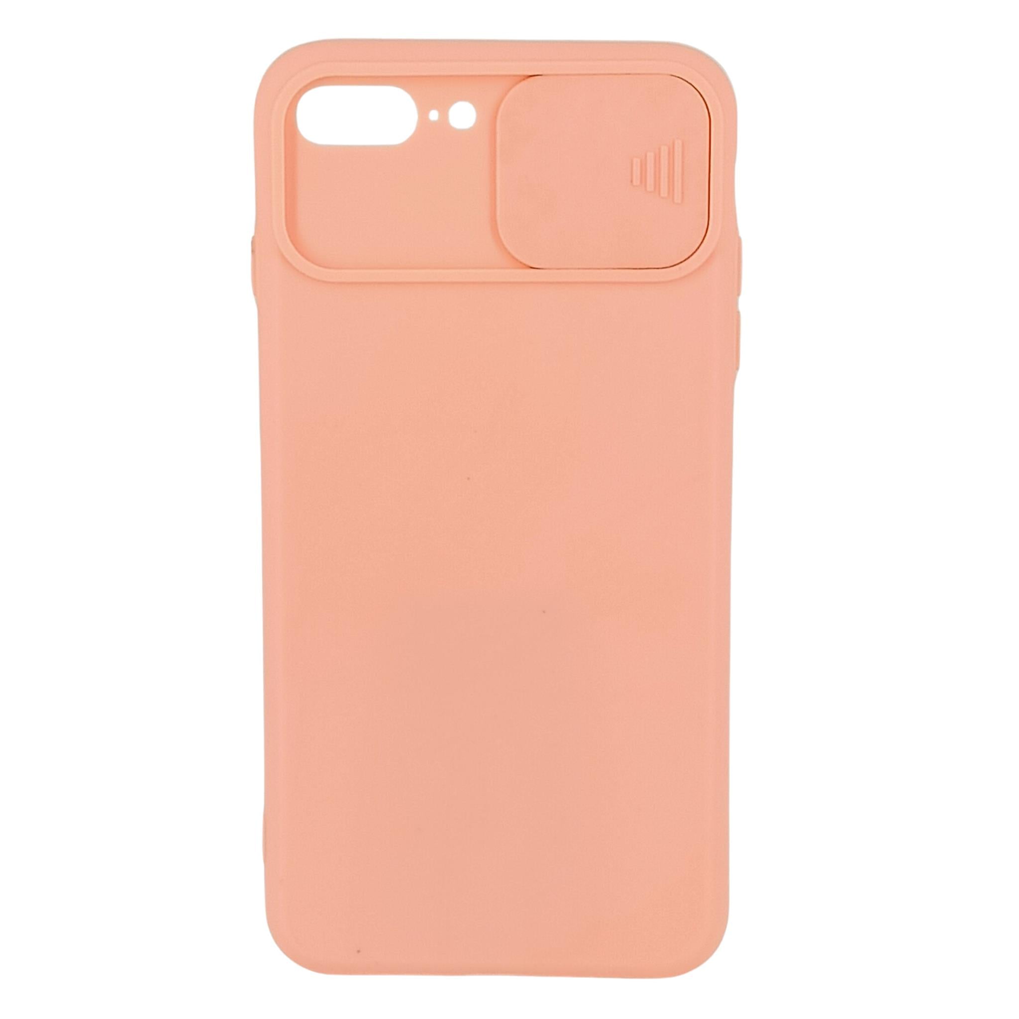 iPhone 7 Plus / 8 Plus Uyumlu Kamera Sürgülü Mat Silikon Kılıf