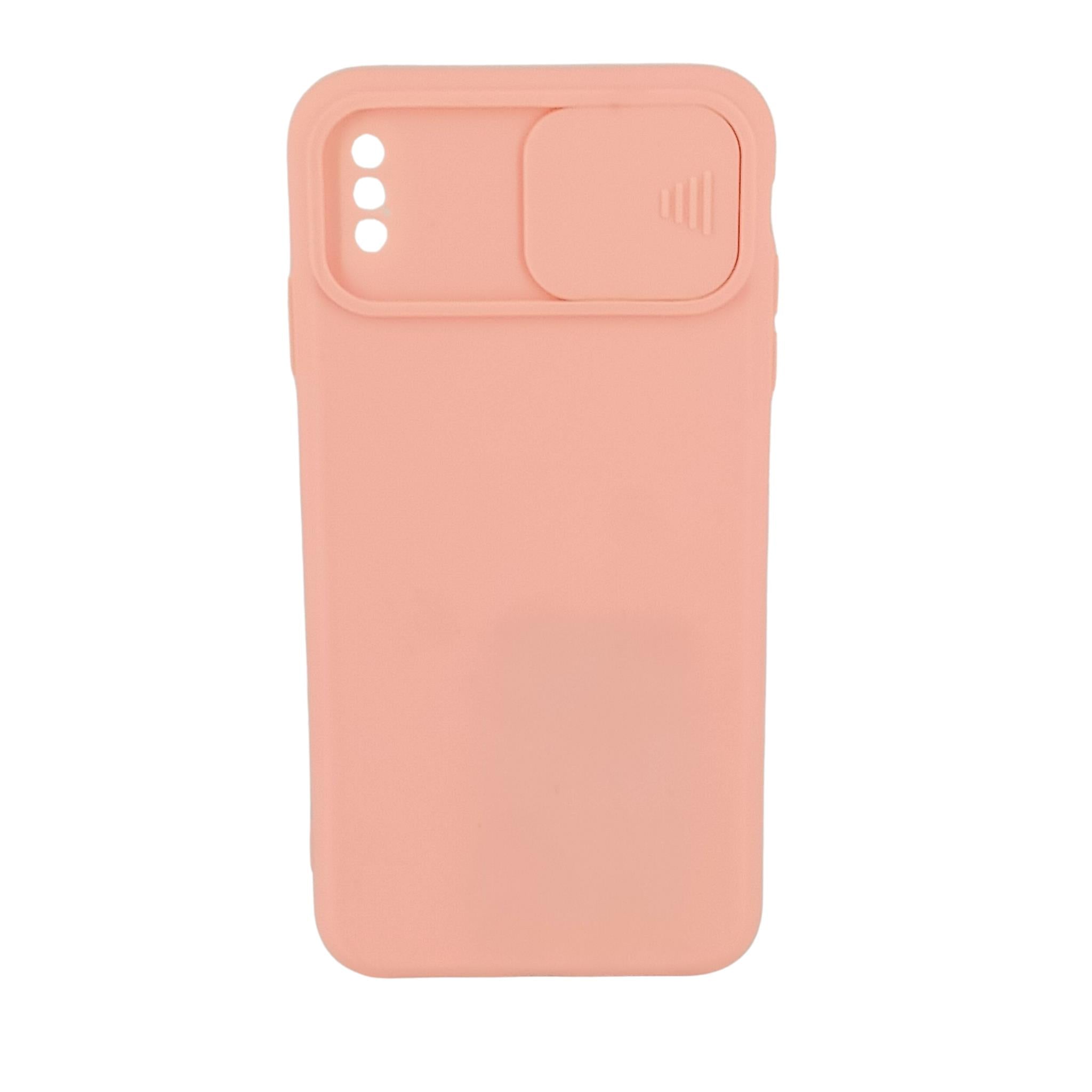 iPhone X/XS Uyumlu Kamera Sürgülü Mat Silikon Kılıf