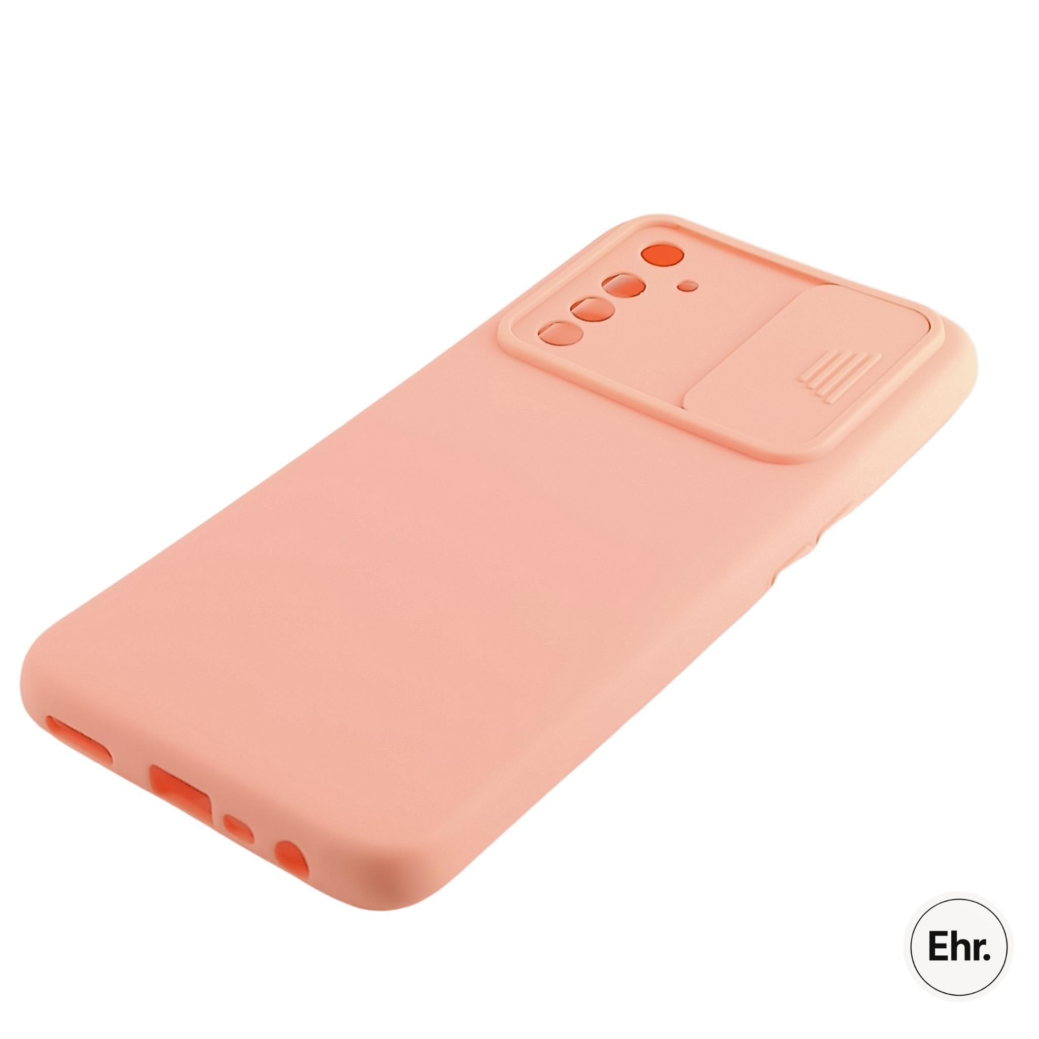 Realme 6 Uyumlu Kamera Sürgülü Mat Silikon Kılıf