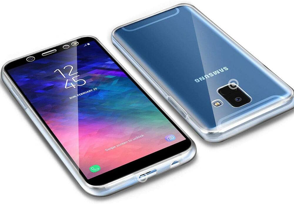 Samsung Galaxy A6 2018 Uyumlu Ön Arka 360 Tam Koruma Şeffaf Soft Silikon Kılıf