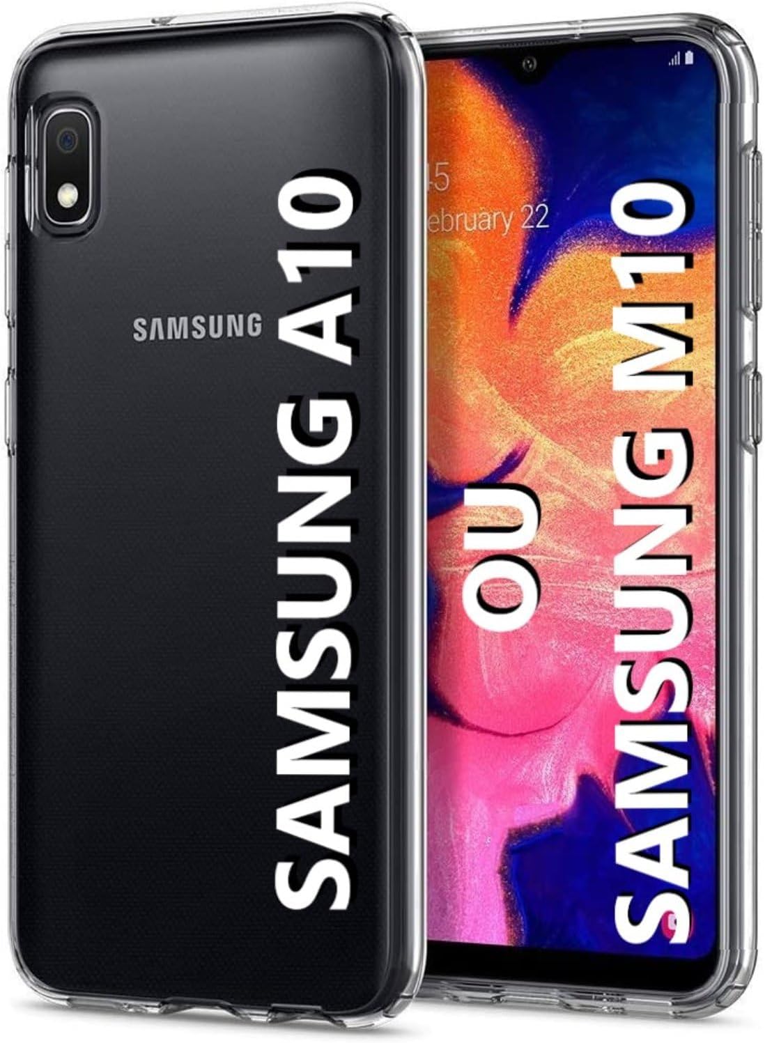 Samsung Galaxy M10 Uyumlu Ön Arka 360 Tam Koruma Şeffaf Soft Silikon Kılıf