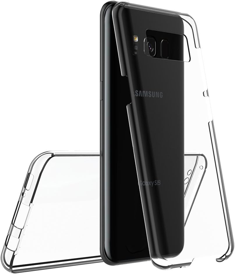 Samsung Galaxy S8 Uyumlu Ön Arka 360 Tam Koruma Şeffaf Soft Silikon Kılıf