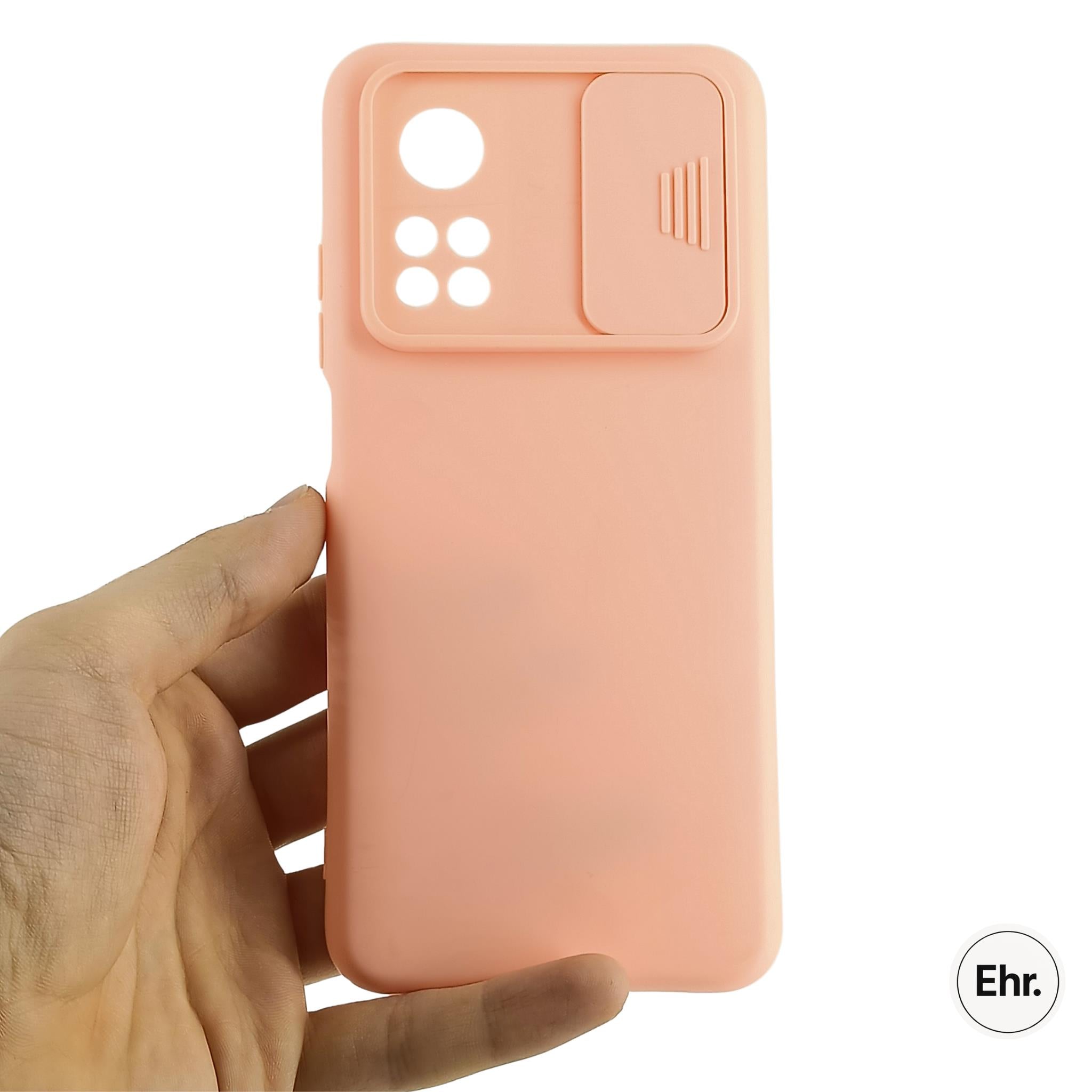 Xiaomi Mi 10T-10T Pro Uyumlu Kamera Sürgülü Mat Silikon Kılıf